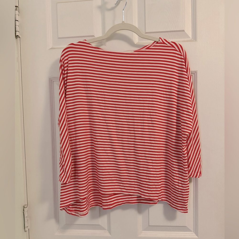 FIGHTING EEL top size XS red and white stripe